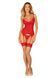 Комплект корсет и стринги Obsessive Ingridia corset & thong XS/S, красный 107049 фото 6