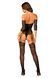 Нейлоновий бодістокінг з імітацією панчіх Obsessive Bodystocking G333 S/M/L, black, з доступом 105676 фото 6
