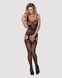 Бодистокинг Obsessive Bodystocking F217 XL/XXL, элегантный силуэтный рисунок, имитация чулок 105211 фото 3