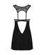Сорочка бебі-дол з мереживом на грудях Obsessive Donna Dream babydoll M/L Black, стрінги 106633 фото 4