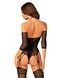 Нейлоновий бодістокінг з імітацією панчіх Obsessive Bodystocking G333 S/M/L, black, з доступом 105676 фото 2