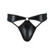 Мужские стринги Passion 033 THONG PAUL S/M Black, под латекс 105548 фото 5