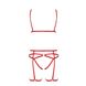 Комплект білизни Passion Exclusive MAGALI SET OpenBra L/XL, red, стрепи, ліф, трусики і пояс 101182 фото 5