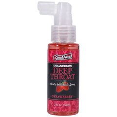 Спрей для минета Doc Johnson GoodHead DeepThroat Spray – Sweet Strawberry 59 мл для глубокого минета 100644 фото