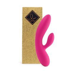 Гнучкий вібратор кролик з двома моторами FeelzToys Lea Rabbit Vibrator Rubine Red 102317 фото