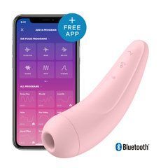 Вакуумний кліторальний стимулятор Satisfyer Curvy 2+ Pink з керуванням через інтернет 108732 фото