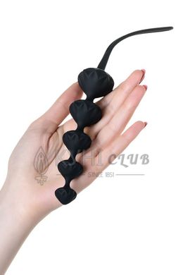 Набор анальных бус Satisfyer Beads Black, силикон, макс. диаметр 3,3 см и 3,5 см 108821 фото