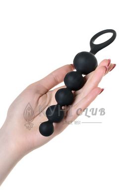 Набор анальных бус Satisfyer Beads Black, силикон, макс. диаметр 3,3 см и 3,5 см 108821 фото