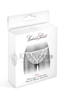 Трусики-стрінги з перлинною ниткою Fashion Secret KATIA White 102576 фото