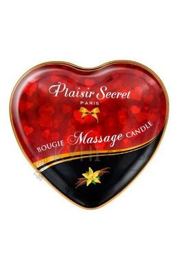 Масажна свічка-серце Plaisirs Secrets Vanilla (35 мл) 100896 фото