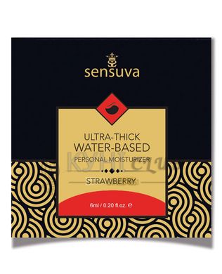 Пробник Sensuva - Ultra–Thick Water-Based Strawberry (6 мл) 100627 фото