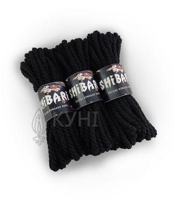 Хлопковая веревка для Шибари Feral Feelings Shibari Rope, 8 м черная 100389 фото