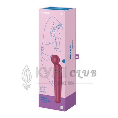 Вібромасажер Satisfyer Planet Wand-er Berry/Rosegold, дуже потужний, бездротовий 106617 фото
