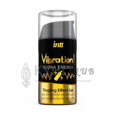 Рідкий вібратор Intt Vibration Vodka (15 мл), густий гель, дуже смачний, діє до 30 хвилин 100971 фото