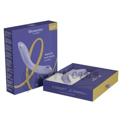 Вакуумний стимулятор для точки G та клітора з вібрацією Womanizer OG Lilac, 12 рівнів, 3 режими 109585 фото
