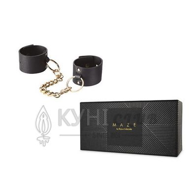 Наручники Bijoux Indiscrets MAZE — Wide Cuffs Black 101582 фото