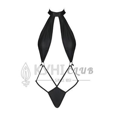 Боді-халтер з екошкіри Passion JANNIES BODY XXL/XXXL black 106314 фото