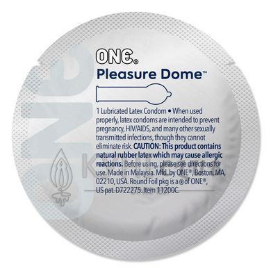 Набор презервативов ONE Pleasure Dome, 100 шт, гладкие, с расширенной головкой, упаковка-тубус 109812 фото