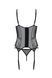 Корсет Passion LEAFA CORSET black, XXL/XXXL, мягкие чашки, зажимы для чулок, стринги в комплекте 108527 фото 4