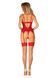 Комплект корсет та стрінги Obsessive Ingridia corset & thong M/L, червоний 107050 фото 7
