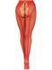 Стрип-колготки Leg Avenue Crotchless Net Tights with Heart Backseam, One Size, красные, с доступом 110084 фото 6