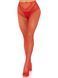 Стрип-колготки Leg Avenue Crotchless Net Tights with Heart Backseam, One Size, красные, с доступом 110084 фото 2