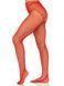 Стрип-колготки Leg Avenue Crotchless Net Tights with Heart Backseam, One Size, красные, с доступом 110084 фото 1