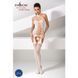 Бодістокінг Passion BS056 white, комбінезон, імітація панчох 109439 фото 2