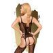 Бодистокинг с силуэтным рисунком и имитацией подвязок Penthouse - Miss Curvy Black S/L 103232 фото 2