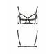 Бюстгальтер-стрепи з мереживом Passion Exclusive SOLON BRA L/XL, black 104383 фото 5