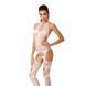 Бодістокінг Passion BS053 white, комбінезон, імітація панчох і пояса 100115 фото 1