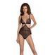 Боди Passion AMBERLY BODY black, L/XL, открытая спина, низ стринги 108477 фото 1