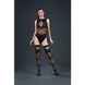 Комплект: боди и чулки Moonlight Model 16 Black, имитация топа и трусиков 104326 фото 1