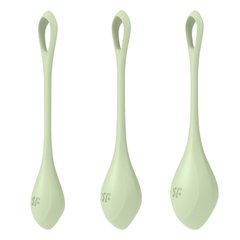 Набор йони бусин Satisfyer Yoni Power 2 Light Green, диаметр 2-2,5-3см, вес 22-44-73гр 103448 фото