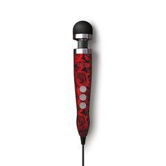 Вібромасажер DOXY Die Cast 3 ROSE PATTERN, дуже потужний, живлення 220В, металевий корпус 105934 фото