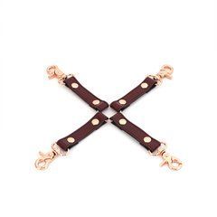 Шкіряна хрестовина Liebe Seele Wine Red Hogtie 107461 фото