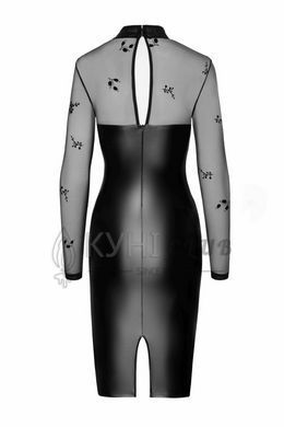 Платье Noir Handmade F310 Sublime, XL, black, миди, мокрый эффект, верх &mdash; сетка, длинный рукав 108298 фото