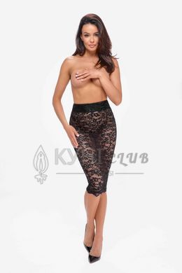 Спідниця Noir Handmade F302 Ambivalence, M, black, мереживо, довжина за коліна, шнурівка ззаду 108248 фото