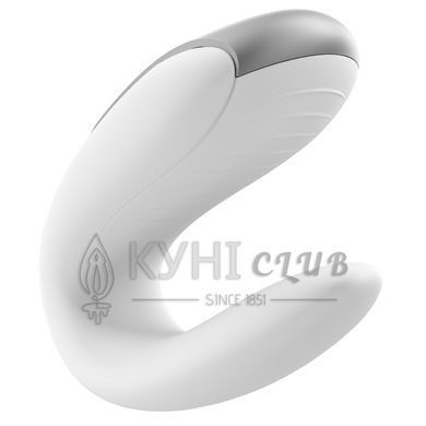 Смартвібратор для пар Satisfyer Double Fun (White) з пультом ДК 102894 фото