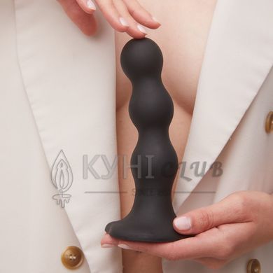 Насадка для страпона Strap-On-Me Dildo Plug Balls Black L 107015 фото