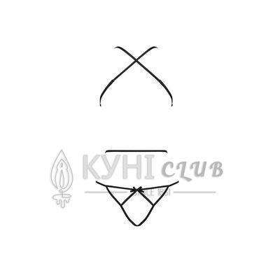 Боди с имитацией кожи и стрепами Passion ASUNA BODY XXL/XXXL, black 102120 фото