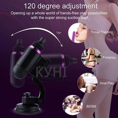 Міні секс-машина Hismith Mini Capsule Sex-Machine with Strong Suction Cup, потужна, перезаряджувана 104178 фото