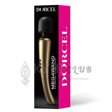 Потужний вібромасажер Dorcel Megawand Gold який перезаряджається, 160 режимів 108918 фото