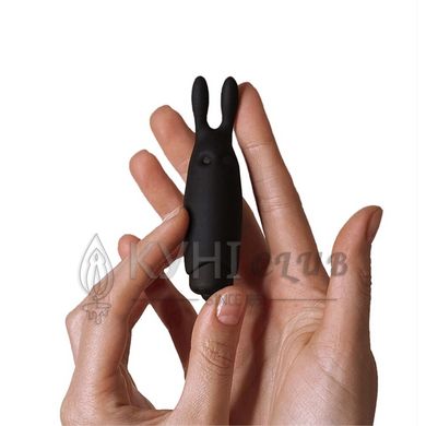 Віброкуля Adrien Lastic Pocket Vibe Rabbit Black зі стимулювальними вушками 101385 фото