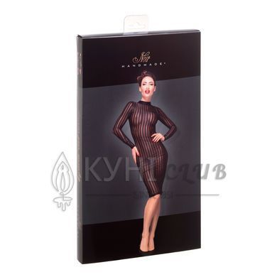 Платье с мокрым эффектом Noir Handmade F182 Classic dress made of elastic tulle, XL 108046 фото