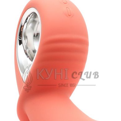 Анальный вибратор KisToy Klein Orange с надувающимся кончиком, unisex, диаметр 35-50мм 100600 фото