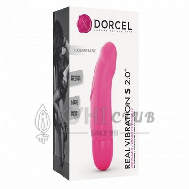 Вибратор Dorcel Real Vibration S Magenta 2.0, диам 3,7см, перезаряжаемый, для точки G 100121 фото