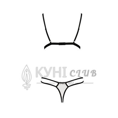 Комплект білизни Passion ORIHIME SET L/XL, white, стрепи, ліф і трусики 109156 фото