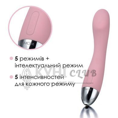 Вібратор для точки G з інтелектуальним режимом Svakom Amy Pale Pink 102678 фото