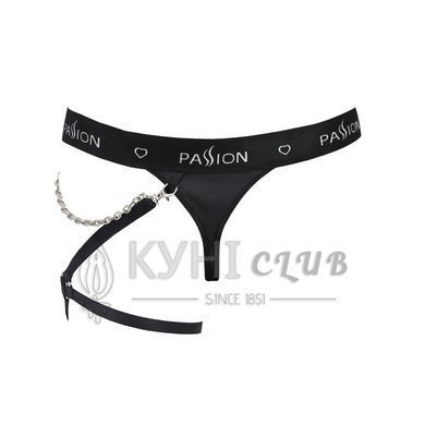 Чоловічі трусики танга з підв&rsquo;язкою Passion 058 THONG BILL S/M Black 105614 фото